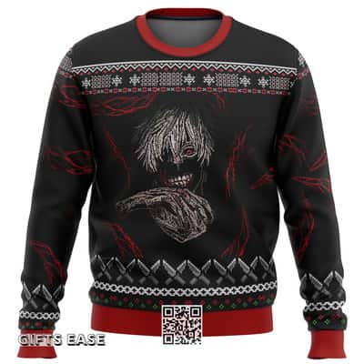 Black Tokyo Ghoul Dark Kaneki Ugly Christmas Sweater