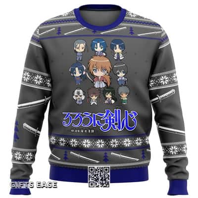 Gray Kenshin Ugly Christmas Sweater