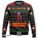 Joker All I Have Are Xmas Thoughts Ugly Christmas Sweater Christmas Pattern