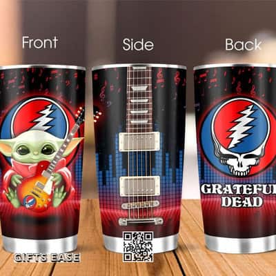 Grateful Dead Baby Yoda Star Wars Love Guitar Tumbler Grateful Dead Baby Yoda Star Wars Love Guitar Tumbler