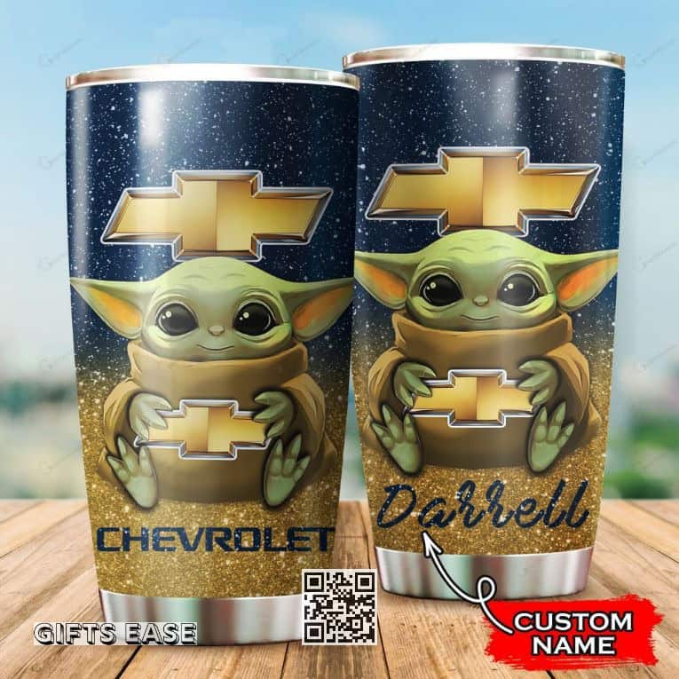 Chevrolet Chevelle Baby Yoda Tumbler Custom Name Chevrolet Chevelle Baby Yoda Tumbler Custom Name