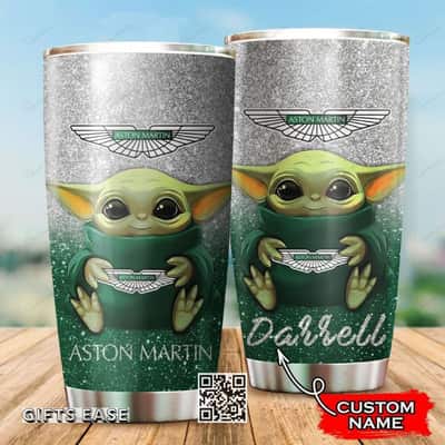 Aston Martin Baby Yoda Tumbler Custom Name