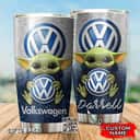 Volkswagen Baby Yoda Tumbler Custom Name Volkswagen Baby Yoda Tumbler Custom Name