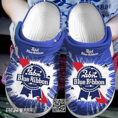 Pabst Blue Ribbon Crocs Clogs Sandals Gift For Beer Lovers