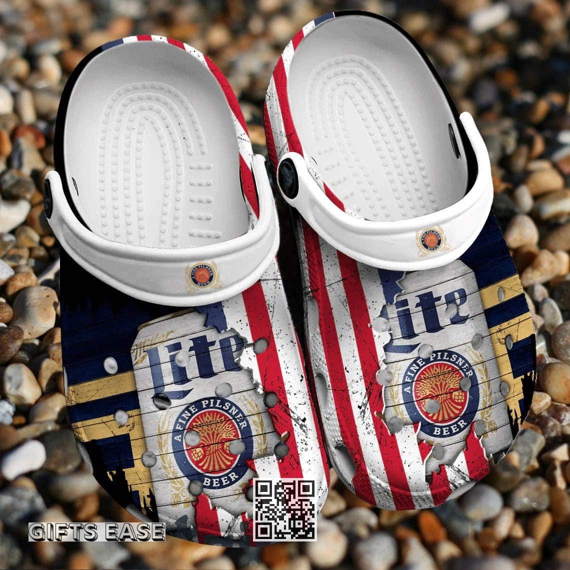 Miller Lite Beer Crocs Clogs Christmas Gift Vintage Sandals Miller Lite Beer Crocs Clogs Christmas Gift Vintage Sandals