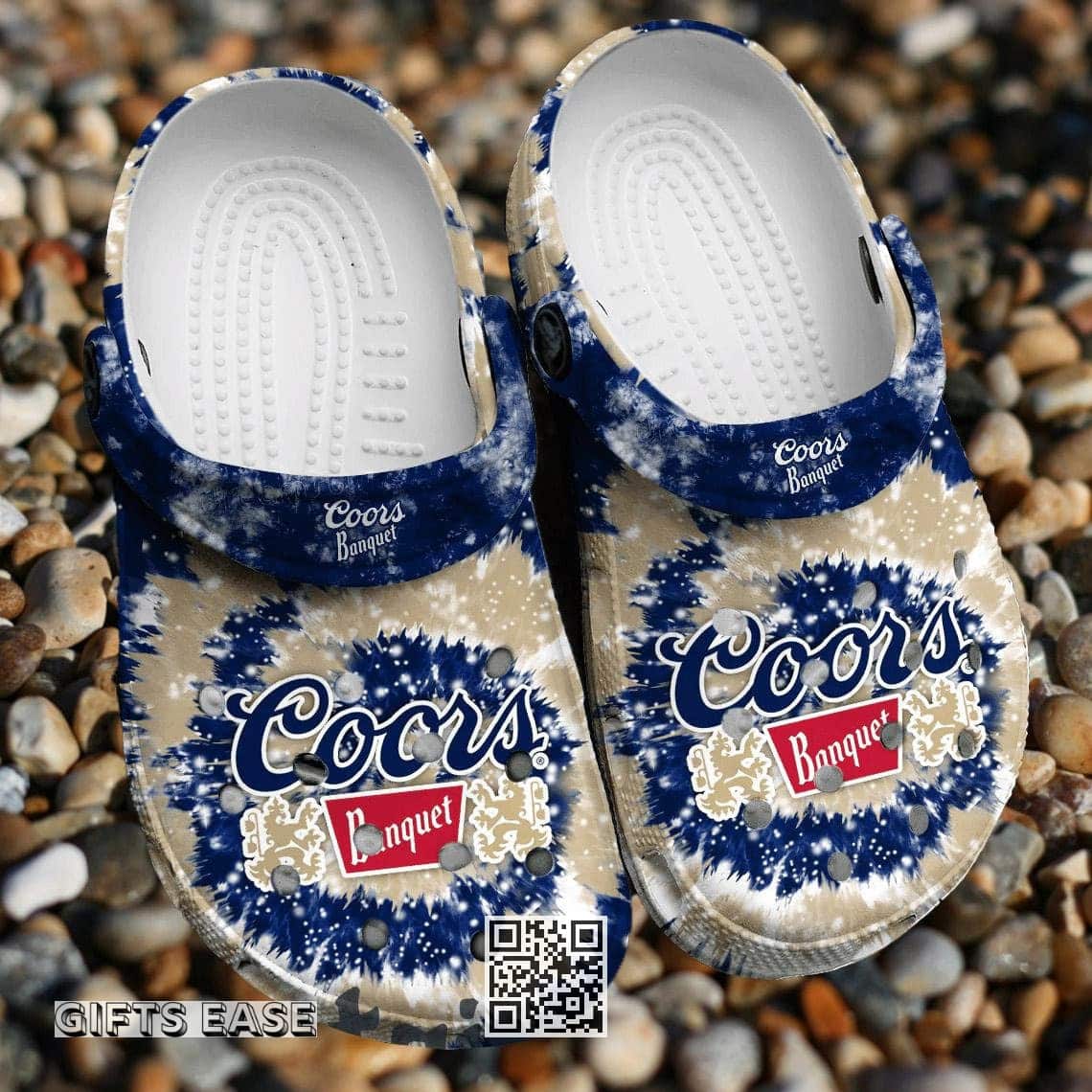 Coors Banquet Beer Crocs Clogs Tie Dye Pattern Sandals Coors Banquet Beer Crocs Clogs Tie Dye Pattern Sandals