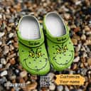 Funny Grinch Crocs Clogs Custom Name Sandals