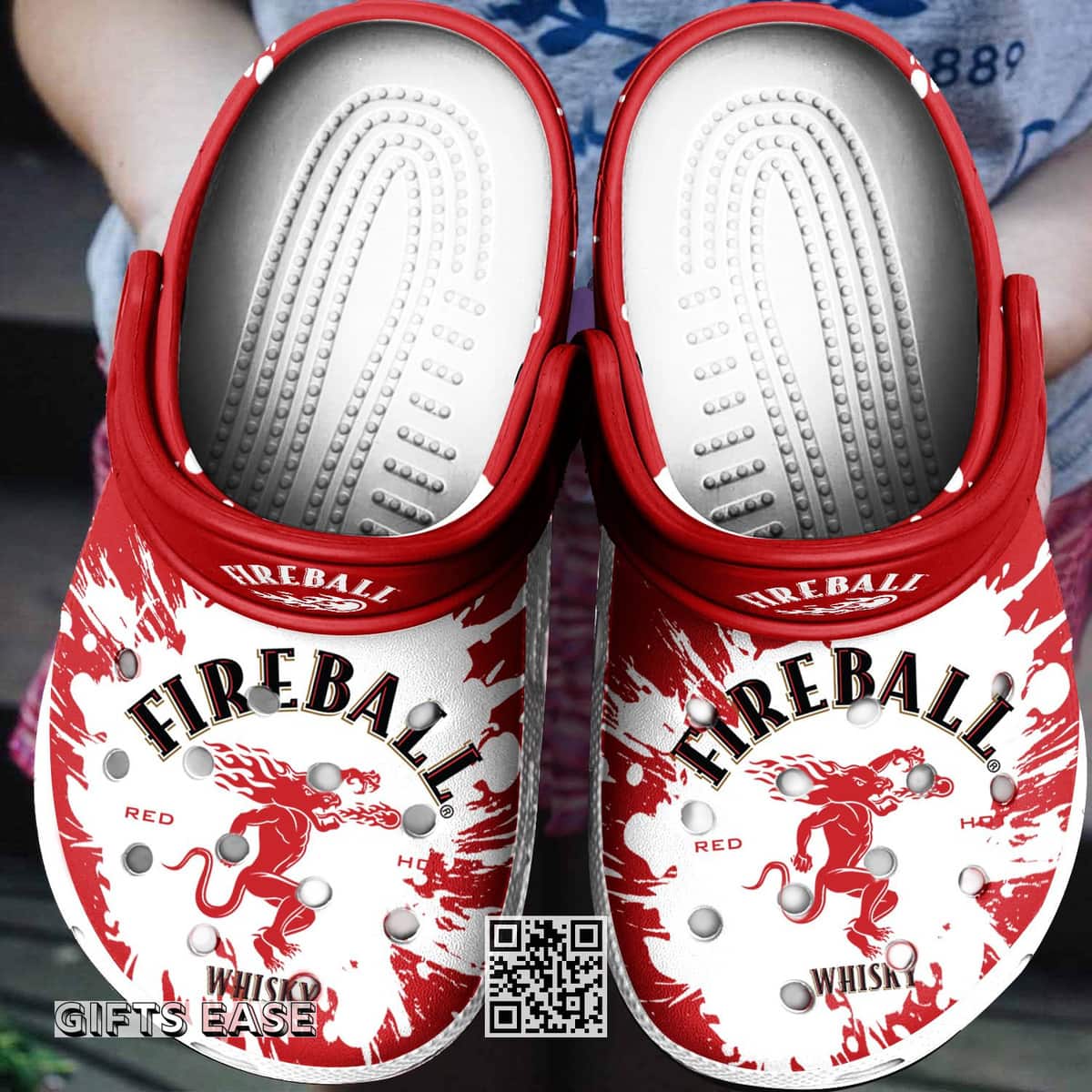 Fireball Crocs Clogs Gift For Whisky Lovers Sandals Fireball Crocs Clogs Gift For Whisky Lovers Sandals