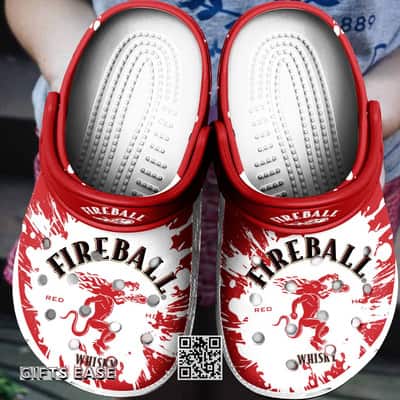 Fireball Crocs Clogs Gift For Whisky Lovers Sandals Fireball Crocs Clogs Gift For Whisky Lovers Sandals