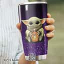 Baby Yoda Star Wars Crown Royal Tumbler Hello Darkness My Old Friend