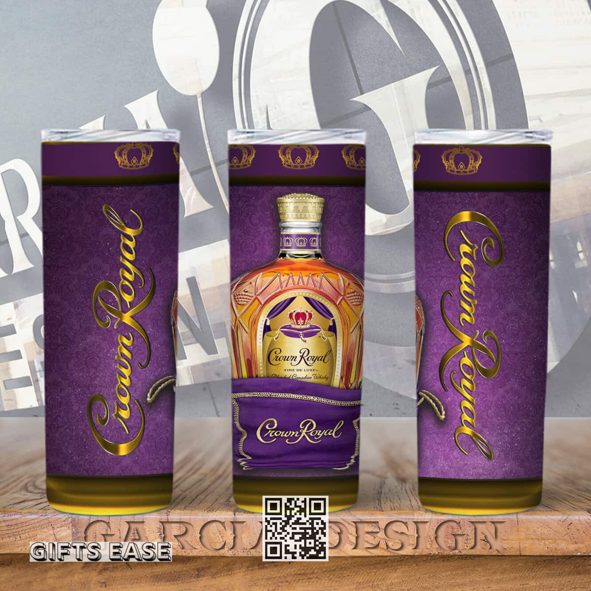 Purple Crown Royal Tumbler Birthday Gift For Mom Purple Crown Royal Tumbler Birthday Gift For Mom