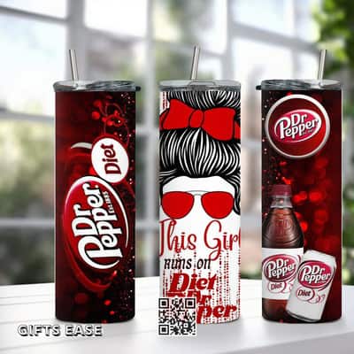 Diet Dr Pepper Tumbler This Girl Runs On Diet Dr Pepper Tumbler This Girl Runs On