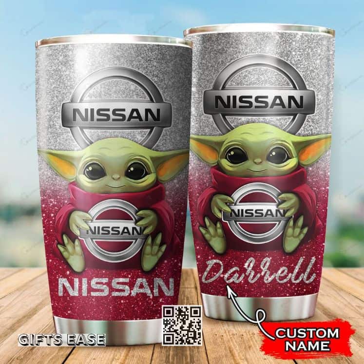 Nissan Baby Yoda Tumbler Gift For Star Wars Fans Custom Name Nissan Baby Yoda Tumbler Gift For Star Wars Fans Custom Name