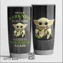 Baby Yoda Jameson Tumbler Hello Darkness My Old Friend Baby Yoda Jameson Tumbler Hello Darkness My Old Friend