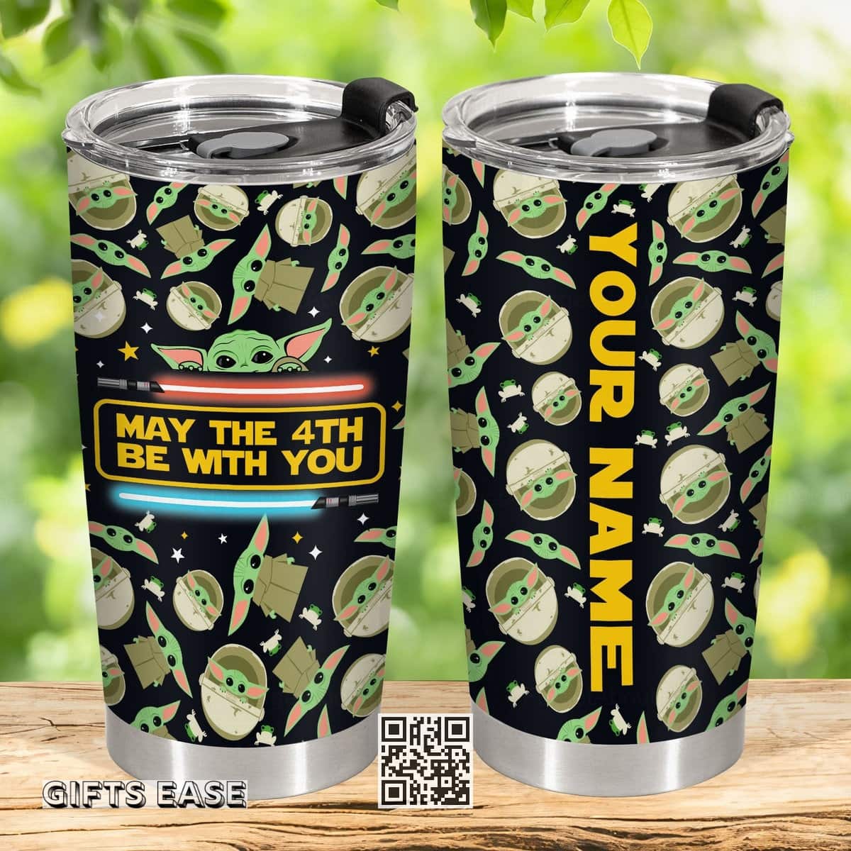 Baby Yoda Tumbler May The 4th Be With You Custom Name Baby Yoda Tumbler May The 4th Be With You Custom Name
