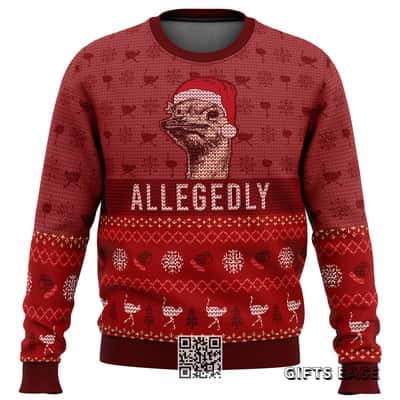 Red Letterkenny Allegedly Ugly Christmas Sweater Xmas Pattern