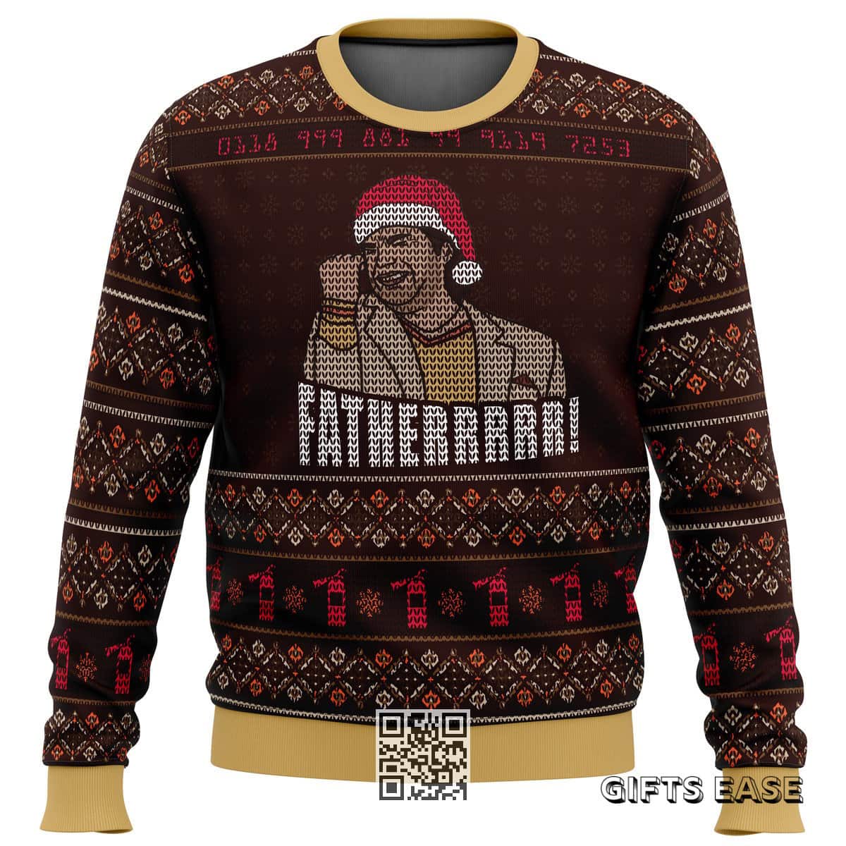 Fatherrrr The IT Crowd Ugly Christmas Sweater Xmas Gift Fatherrrr The IT Crowd Ugly Christmas Sweater Xmas Gift
