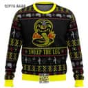 Black Cobra Kai Sweep The Leg Karate Kid Ugly Christmas Sweater Black Cobra Kai Sweep The Leg Karate Kid Ugly Christmas Sweater