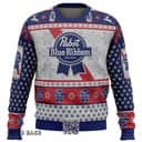 Pabst Blue Ribbon Beer Ugly Christmas Sweater