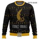 Black And Yellow Fernet Branca Ugly Christmas Sweater