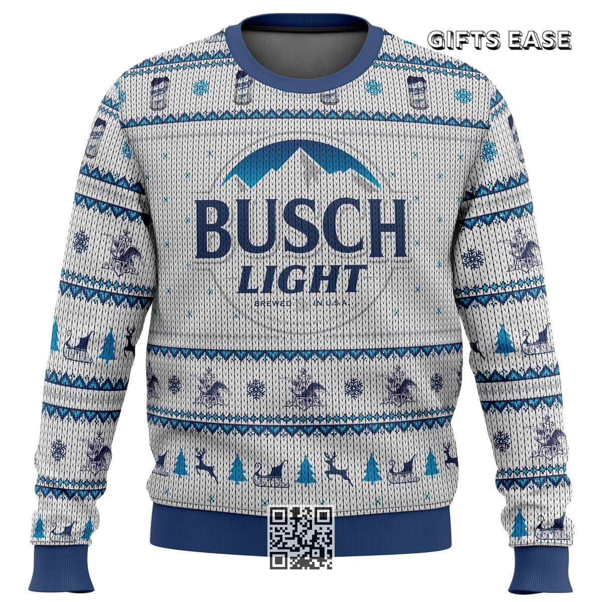 Busch Light Beer Ugly Christmas Sweater Xmas Gift Busch Light Beer Ugly Christmas Sweater Xmas Gift