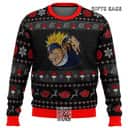 Black Yin Yang Naruto Sasuke Ugly Christmas Sweater