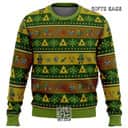 Legend Of Zelda Ugly Christmas Sweater Link Adventure Snowflakes Pattern
