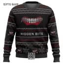 Black Tokyo Ghoul Ugly Christmas Sweater Hidden Bite