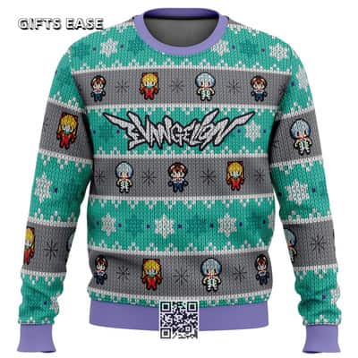 Cool Evangelion Units Neon Genesis Evangelion Ugly Christmas Sweater