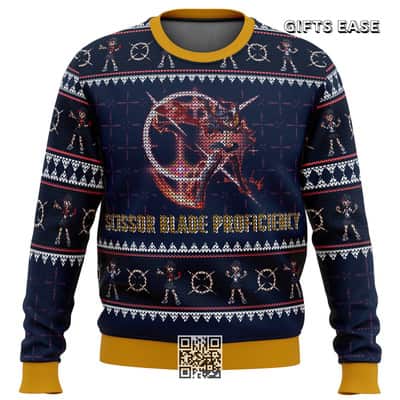 Matoi Ryuuko Kill La Kill Ugly Christmas Sweater Scissor Blade Proficiency