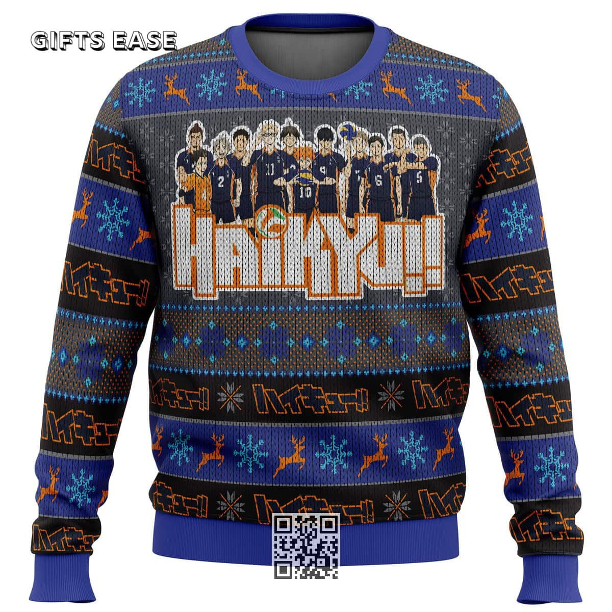 Karasuno High Haikyuu Ugly Christmas Sweater Character Karasuno High Haikyuu Ugly Christmas Sweater Character