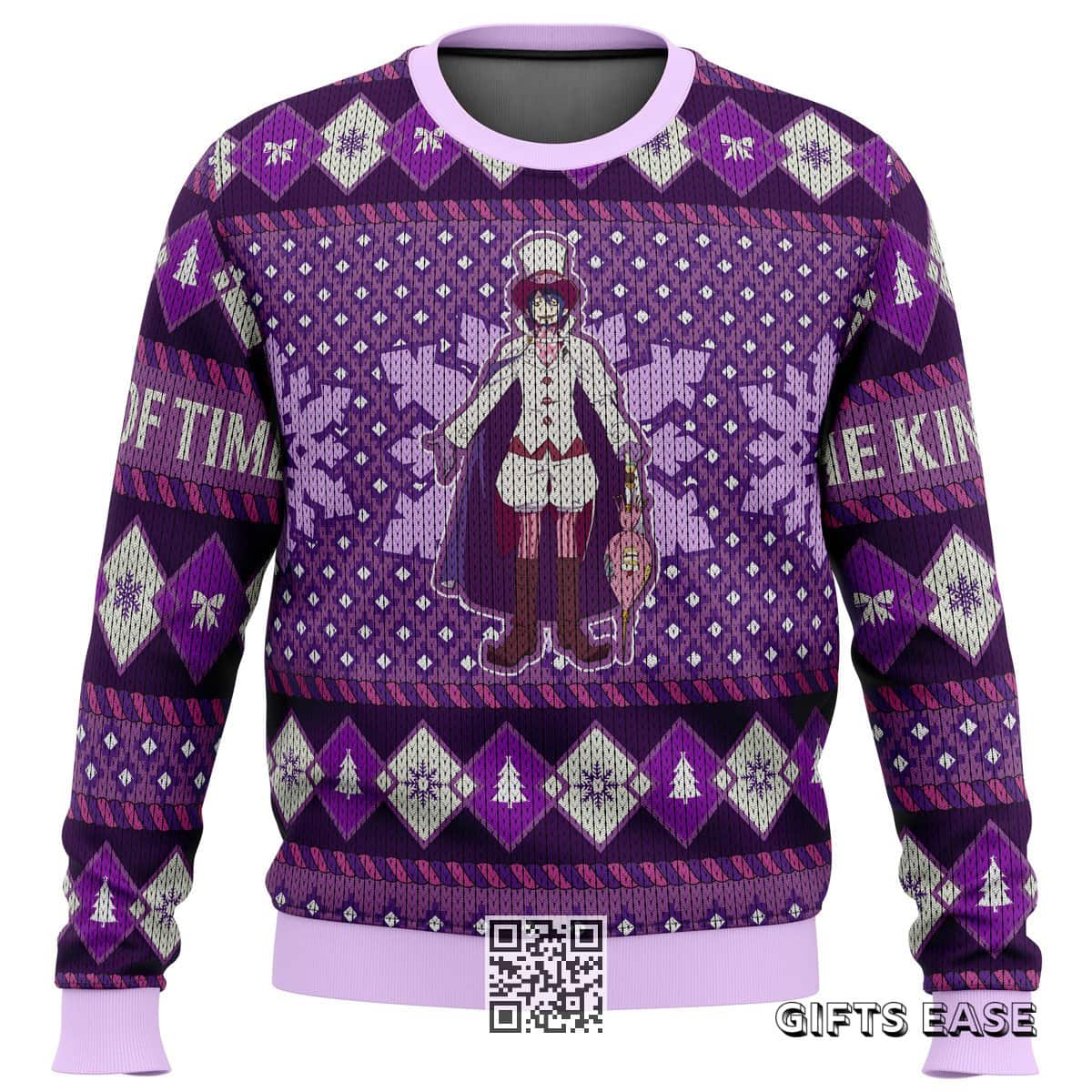 Purple Mephisto Pheles Blue Exorcist Ugly Christmas Sweater Purple Mephisto Pheles Blue Exorcist Ugly Christmas Sweater