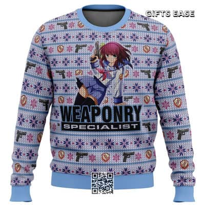 Angel Beats Nakamura Yuri Ugly Christmas Sweater Weaponry Specialist
