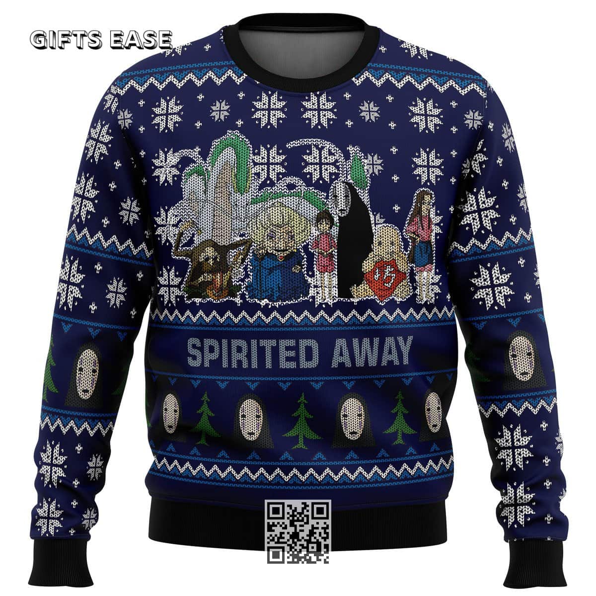 Studio Ghibli Spirited Away Ugly Christmas Sweater Xmas Pattern Studio Ghibli Spirited Away Ugly Christmas Sweater Xmas Pattern