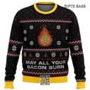 Studio Ghibli Ugly Christmas Sweater May All Your Bacon Burn Calcifer Studio Ghibli Ugly Christmas Sweater May All Your Bacon Burn Calcifer