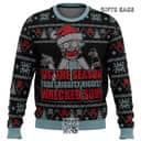 Rick And Morty Ugly Christmas Sweater Tis The Season Pine Tree And Snowflake Pattern Rick And Morty Ugly Christmas Sweater Tis The Season Pine Tree And Snowflake Pattern