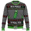 Rick And Morty Pickle Rick Ugly Christmas Sweater I'm A Pickle I'm Pickle Rick