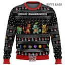 Pokemon Kanto Starters Ugly Christmas Sweater Bulbasaur Charmander Squirtle Pikachu