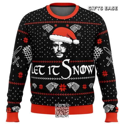 Jon Game Of Thrones Ugly Christmas Sweater Let It Snow