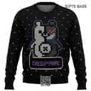 Black Danganropa Monokuma Ugly Christmas Sweater Despair