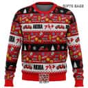 Red Black Akira Bike Decals Ugly Christmas Sweater