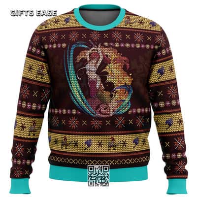 Erza Scarlet Fairy Tail Ugly Christmas Sweater Sword Magic