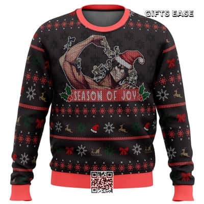 Attack On Titan Ugly Christmas Sweater Season Of Joy