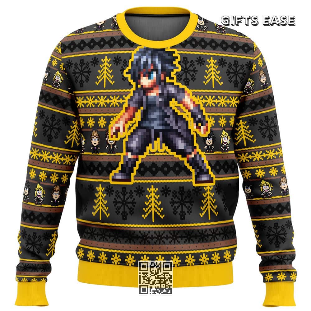 Final Fantasy Ugly Christmas Sweater Noctis Lucis Caelum Final Fantasy Ugly Christmas Sweater Noctis Lucis Caelum