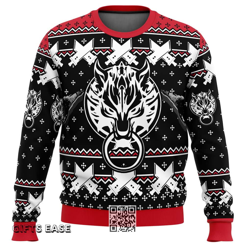 Black Final Fantasy Comet Ugly Christmas Sweater Black Final Fantasy Comet Ugly Christmas Sweater