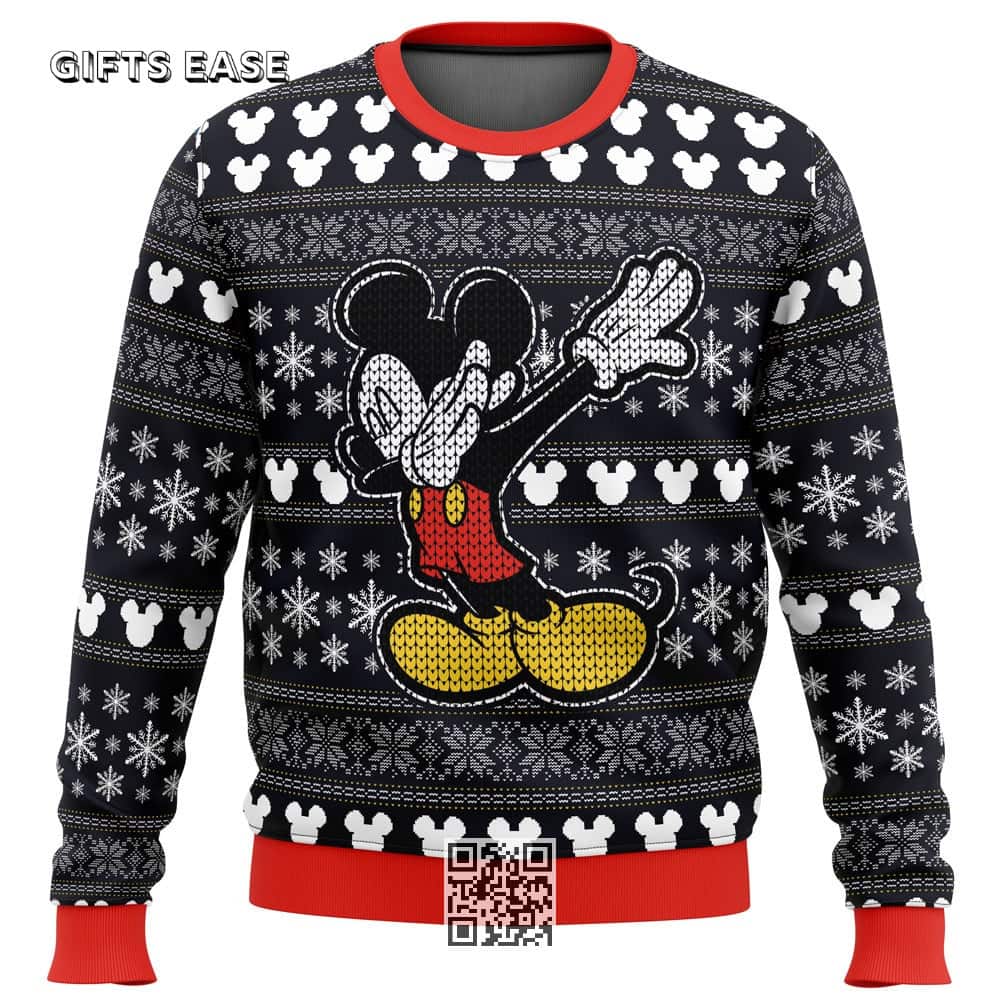 Cool Disney Mickey Dabbing Ugly Christmas Sweater