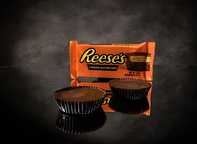 Reeses Peanut Butter Cups - close up view - FRANKFURT, GERMANY
