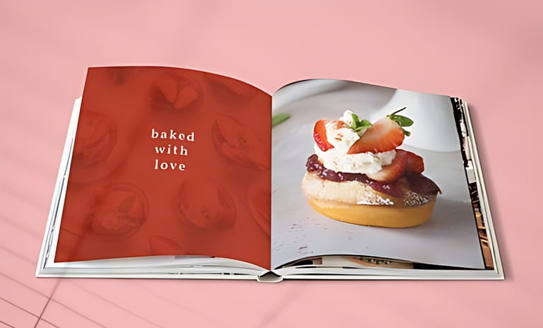Special dessert cookbook and recipe Valentine's edition