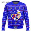 Royal Blue Sailor Moon Sitting On Moon Ugly Christmas Sweater