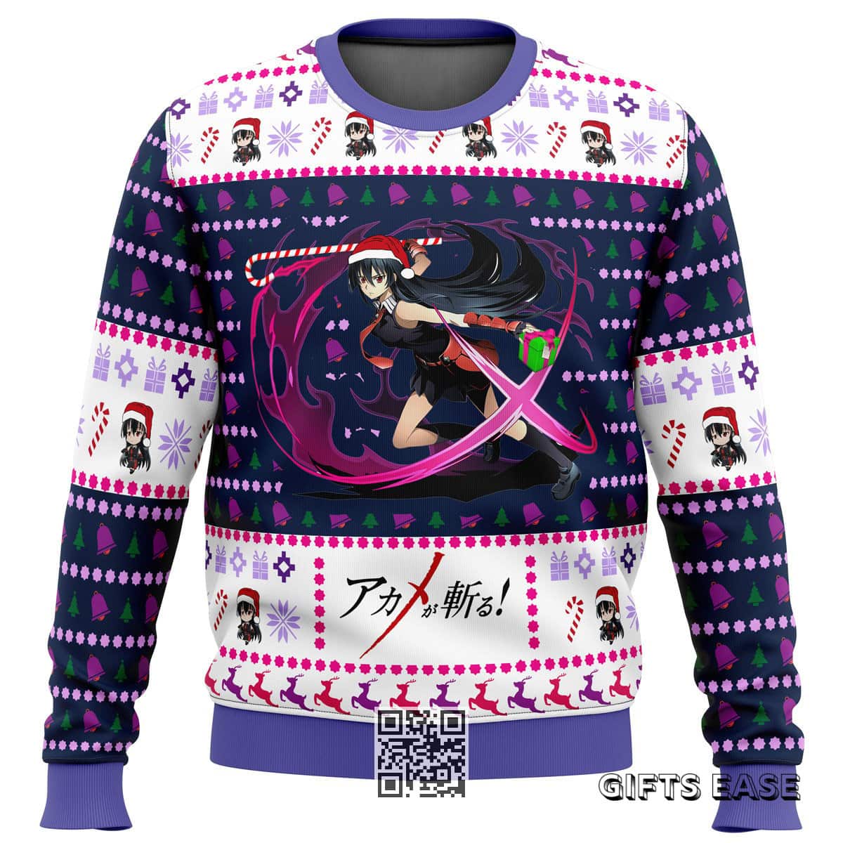 Akame Ga Kill Ugly Christmas Sweater Xmas Pattern Akame Ga Kill Ugly Christmas Sweater Xmas Pattern
